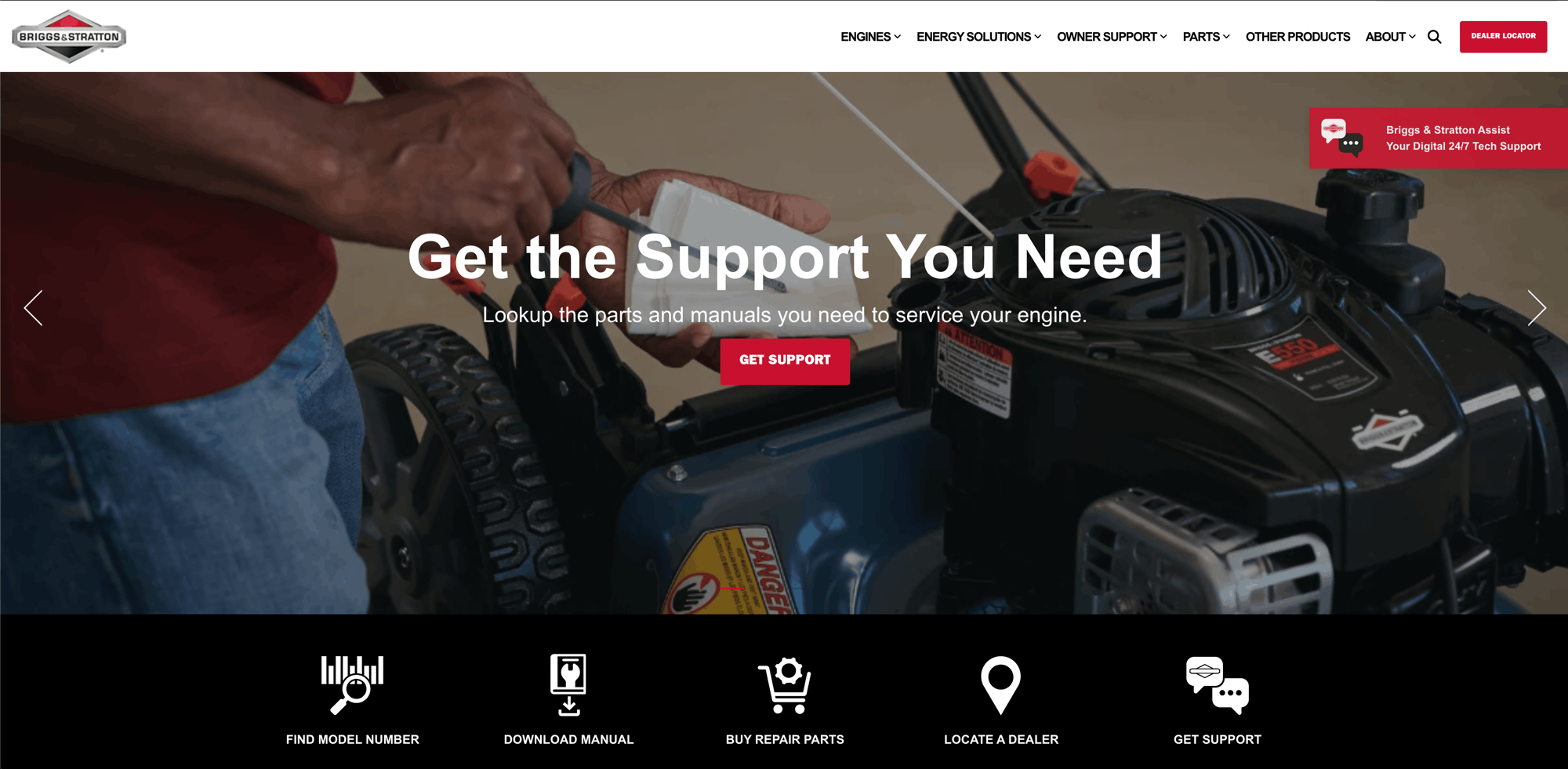 Briggs & Stratton — website by Bluleadz